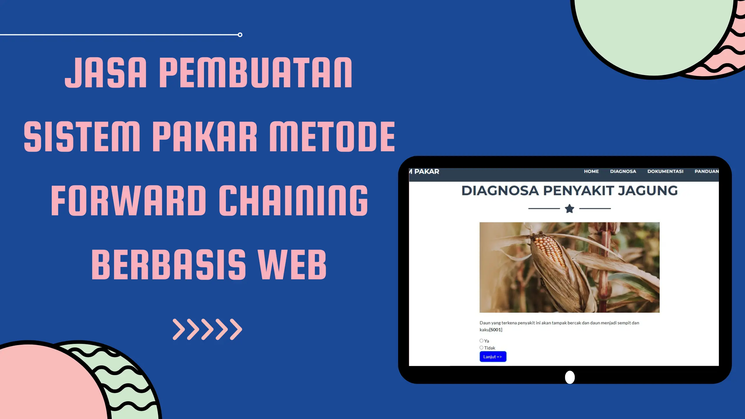 jasa pembuatan sistem pakar metode forward chaining berbasis web